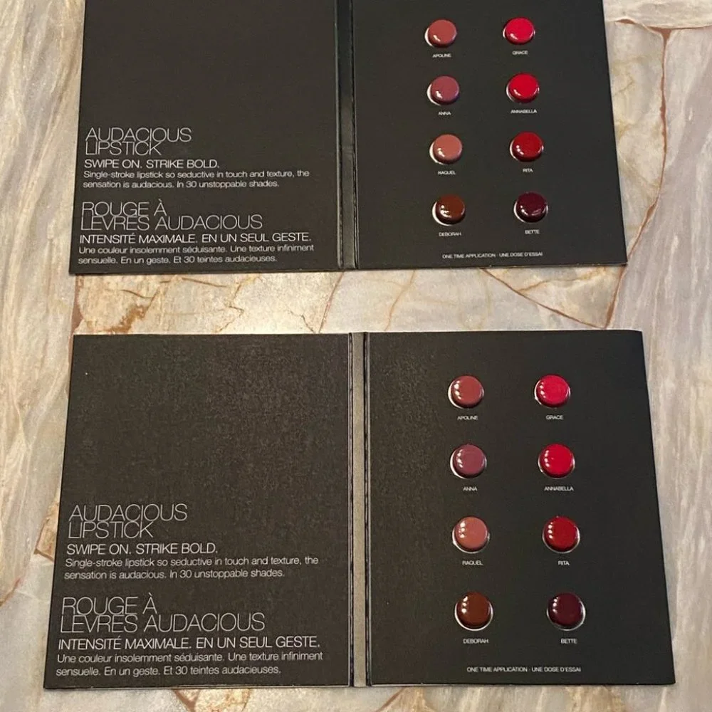 Nars Lot of 2‎ Makeup Lipstick Cards Sample Gloss